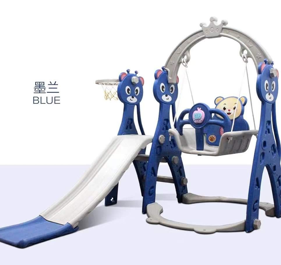 Toddler swing and slide set